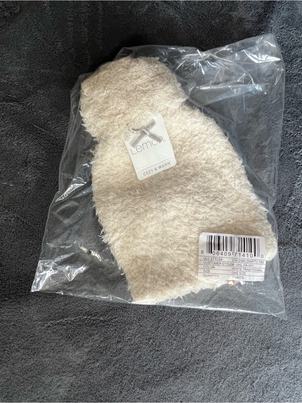 Lemon Cream Plush Home Slipper Socks